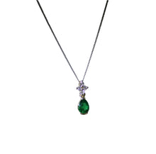 Load image into Gallery viewer, Tear Drop Emerald Pendant
