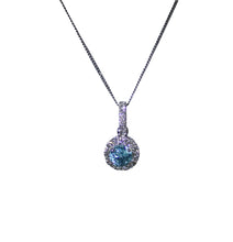 Load image into Gallery viewer, Blissful Blue Halo Pendant
