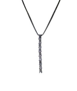 Estate Stick Diamond Pendant