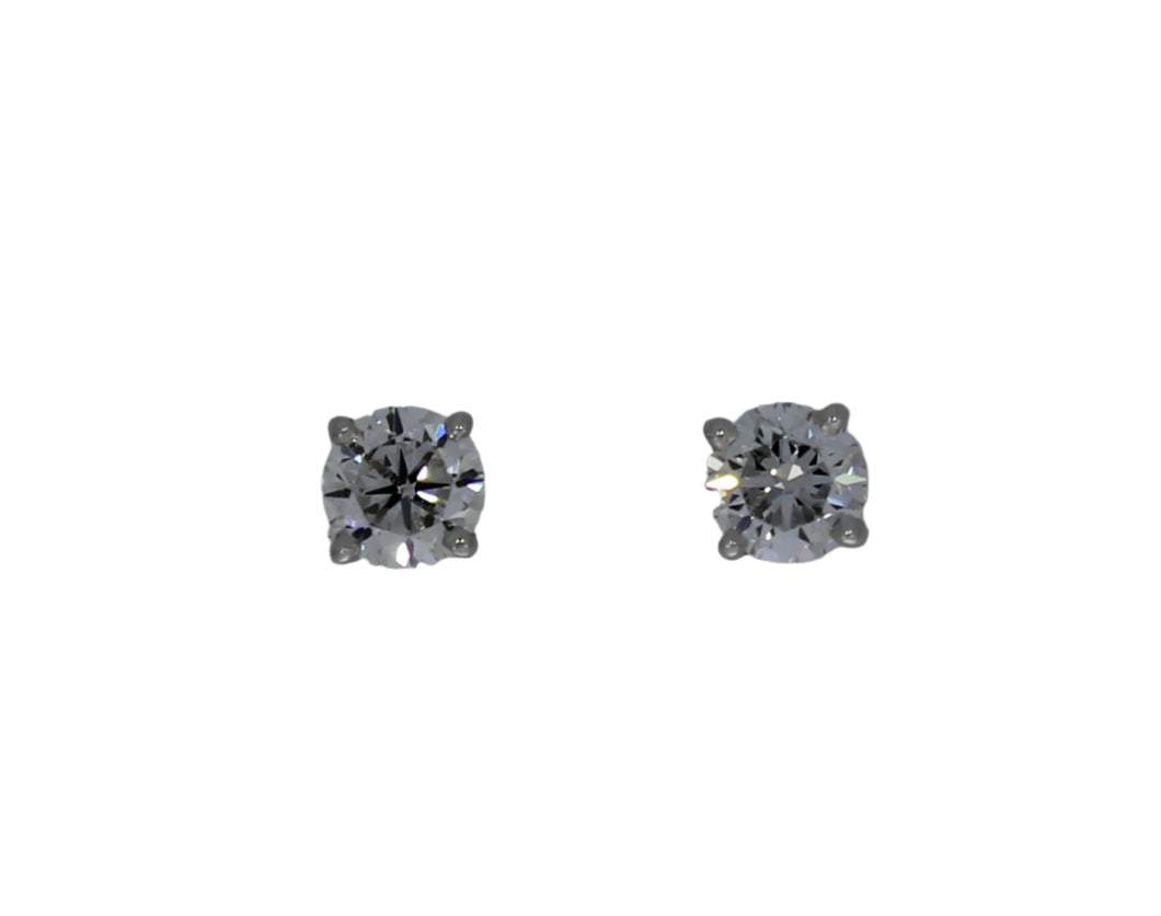 1.04 Carat Total Weight Diamond Studs