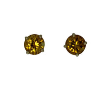 Load image into Gallery viewer, Brilliant Yellow Sapphire Studs
