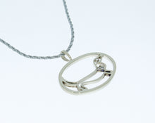 Load image into Gallery viewer, Dachshund Pendant in White Gold
