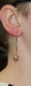 Fabulous Pearl Earrings With Exaggerated Hooks