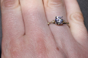 Parade Designs Two Tone Engagement Ring