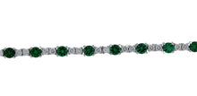 Load image into Gallery viewer, Breathtaking Emerald and Diamond Bracelet
