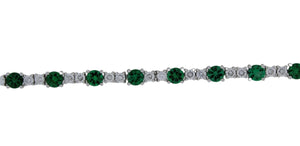 Breathtaking Emerald and Diamond Bracelet