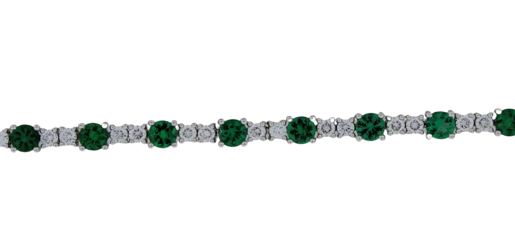 Breathtaking Emerald and Diamond Bracelet