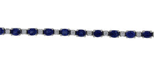 Load image into Gallery viewer, Spark Creations Blue Sapphire and Diamond Bracelet
