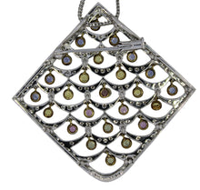 Load image into Gallery viewer, Sapphire Pendant Convertible Brooch
