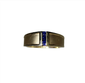 Men's Blue Sapphire Ring