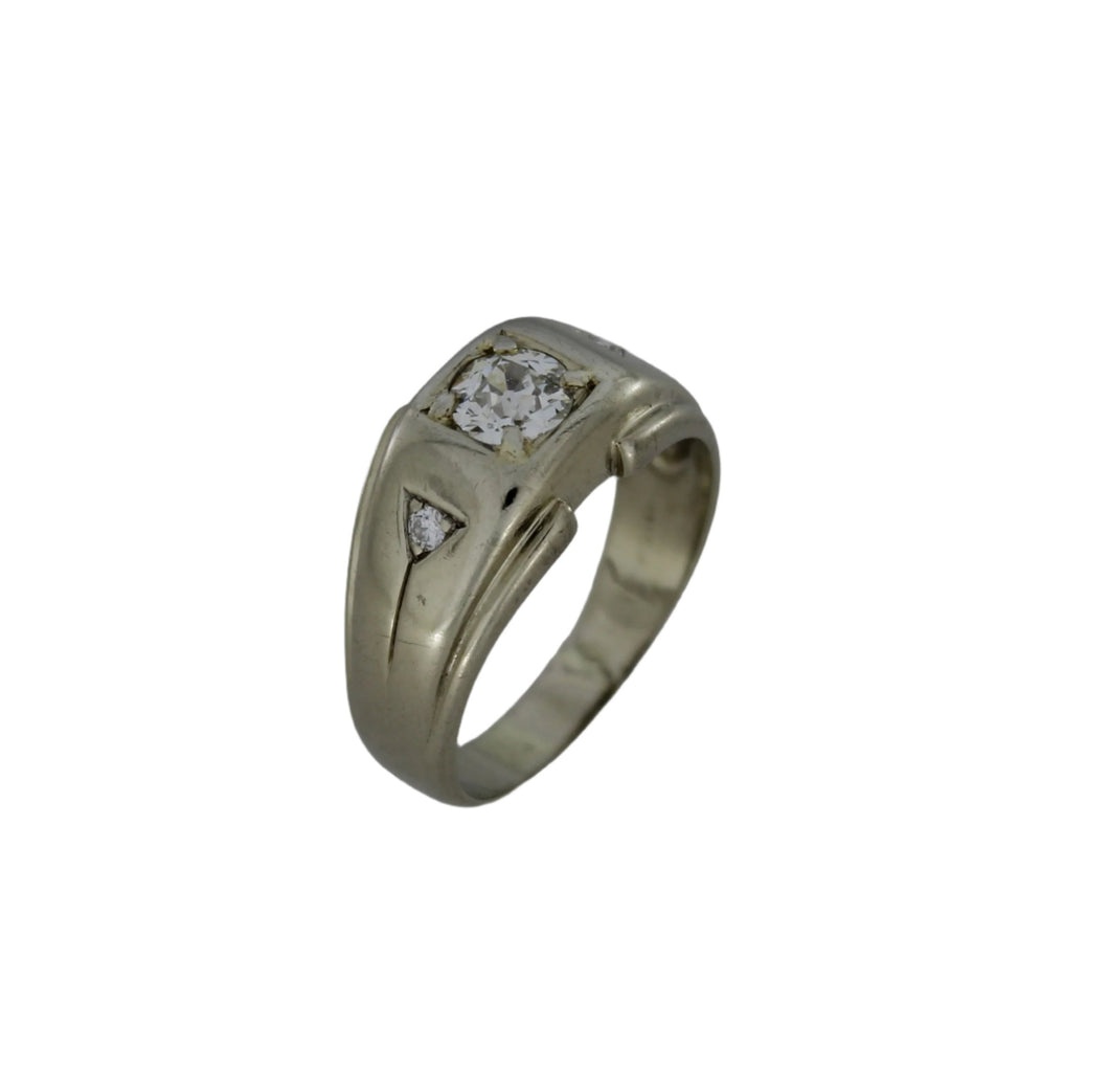 White Gold Diamond Men's Ring