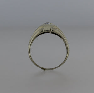 White Gold Diamond Men's Ring