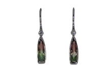 Load image into Gallery viewer, Bi Color Tourmaline Earrings
