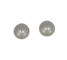 Load image into Gallery viewer, 8-8.5 mm Akoya White Pearl Studs
