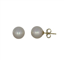 Load image into Gallery viewer, 8.5-9 mm Akoya White Pearl Studs
