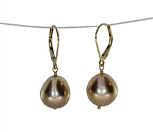 Load image into Gallery viewer, Blush Pink Pearl Dangles
