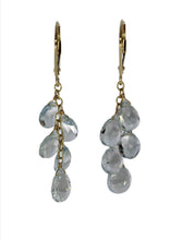 Load image into Gallery viewer, Five Drop Aquamarine Dangles
