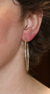 Extra Large Inside-Out Hoop Earrings