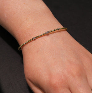 Three Diamond Flexi Bangle