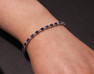 Spark Creations Blue Sapphire and Diamond Bracelet