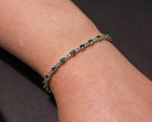 Load image into Gallery viewer, Breathtaking Emerald and Diamond Bracelet
