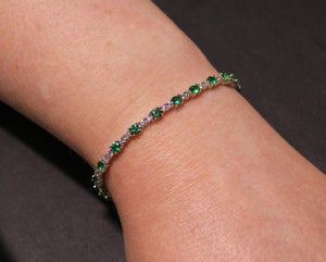 Breathtaking Emerald and Diamond Bracelet