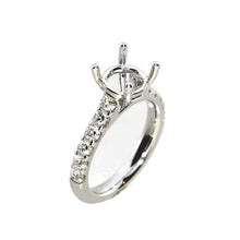 Load image into Gallery viewer, White Gold Diamond Semi Mount
