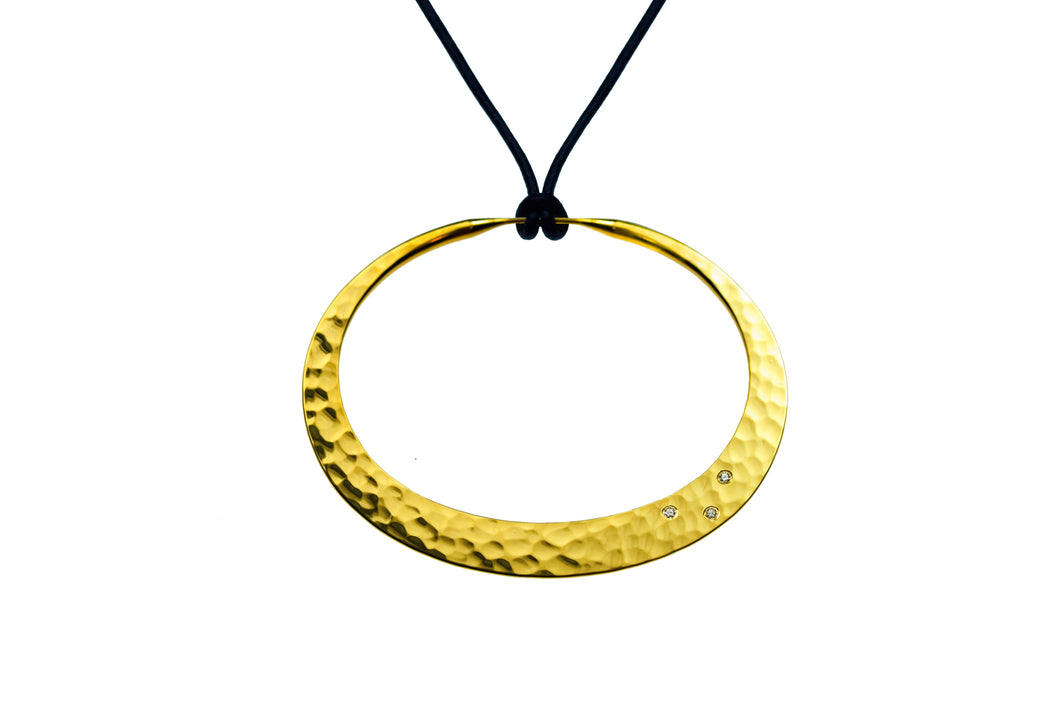 46 mm Gold Eclipse Pendant