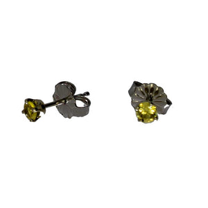 3 mm Unheated Yellow Sapphire Studs