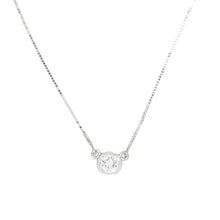 Load image into Gallery viewer, Modern Diamond Solitaire Necklace
