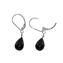 Load image into Gallery viewer, Black Spinel Teardrop Dangles
