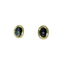 Load image into Gallery viewer, Cat&#39;s Eye Alexandrite Studs
