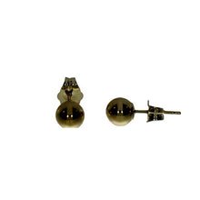 Load image into Gallery viewer, 5 mm 14 kt Yellow Gold Ball Studs
