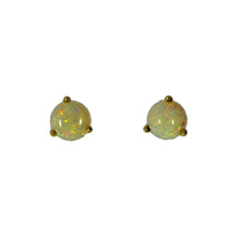 Load image into Gallery viewer, Round Opal Studs
