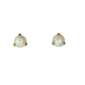 Round 4 mm Opal Studs