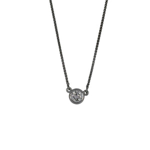 Diamond Bezel Necklace