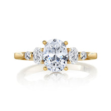 Load image into Gallery viewer, Classic 5-Stone Oval Semi Mount Engagement Ring
