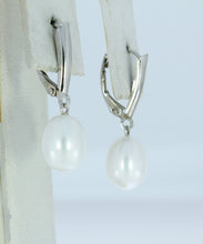 Load image into Gallery viewer, White Pearl Dangles
