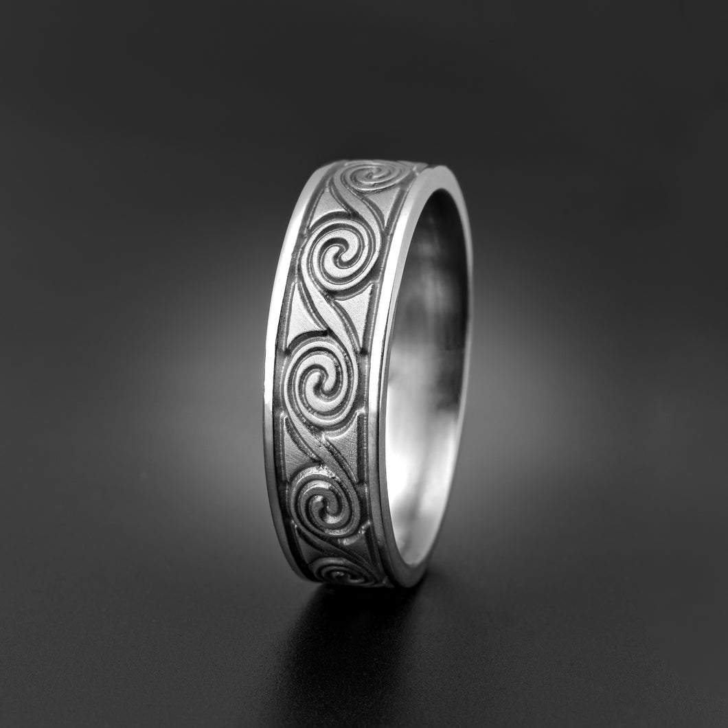 Studio 311 Wide Rolling Moon Wedding Band