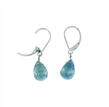 Load image into Gallery viewer, Sky Blue Topaz Briolette Dangles
