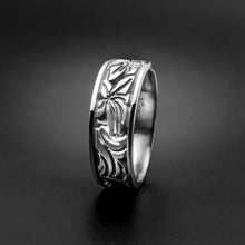 Load image into Gallery viewer, Studio 311 Wide Lilies Wedding Band
