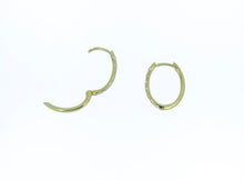 Load image into Gallery viewer, Yellow Gold Diamond Hoops
