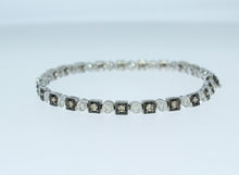 Load image into Gallery viewer, Brown and White Diamond Bracelet
