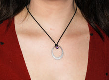 Load image into Gallery viewer, Oval Eclipse Pendant With Amethyst by Toby Pomeroy
