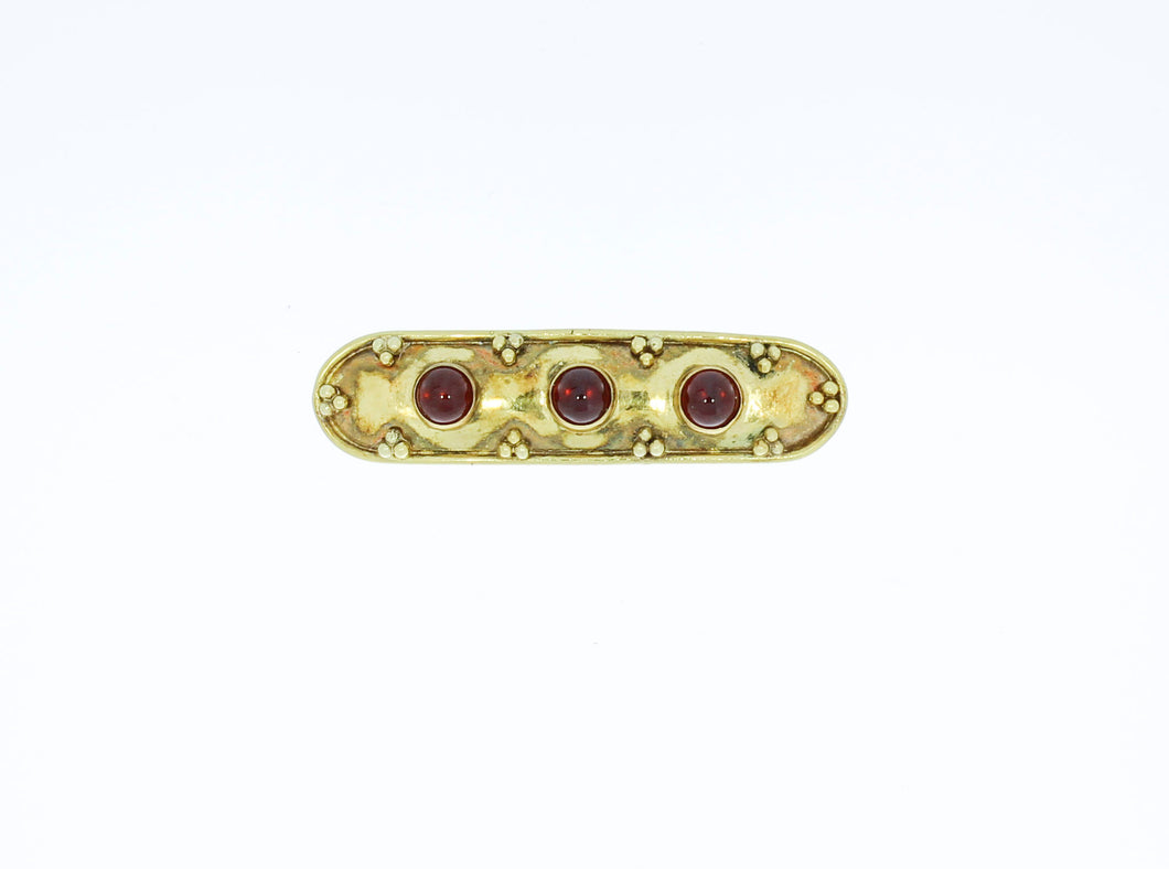 Garnet Cabochon Pin/Brooch