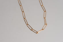 Load image into Gallery viewer, Rose Gold Paper Clip Necklace
