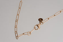 Load image into Gallery viewer, Rose Gold Paper Clip Necklace
