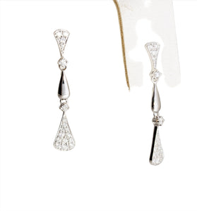 Pave Diamond Dangles