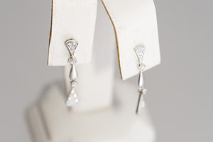 Pave Diamond Dangles