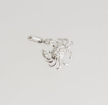 Load image into Gallery viewer, White Gold Crab Pendant/Charm
